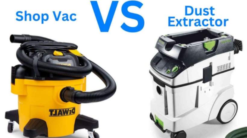 What is the difference between a vacuum cleaner and a dust extractor?