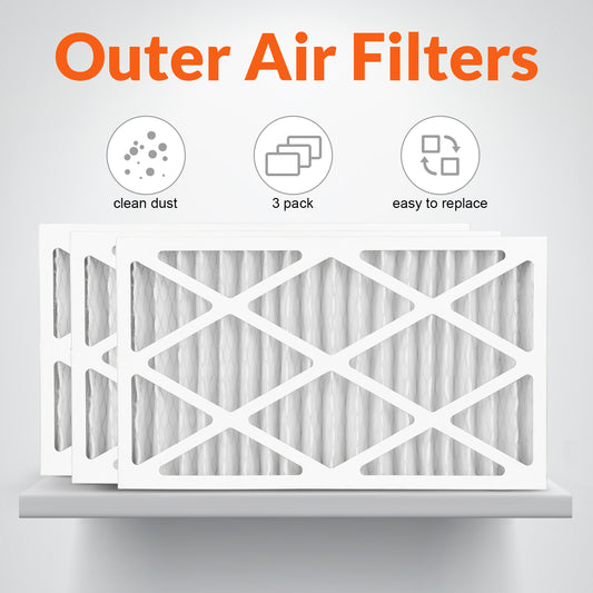 Purisystems 5-Micron Outer Air Filters for the PuriCare 500/500IG Air Filtration System, 3-Pack