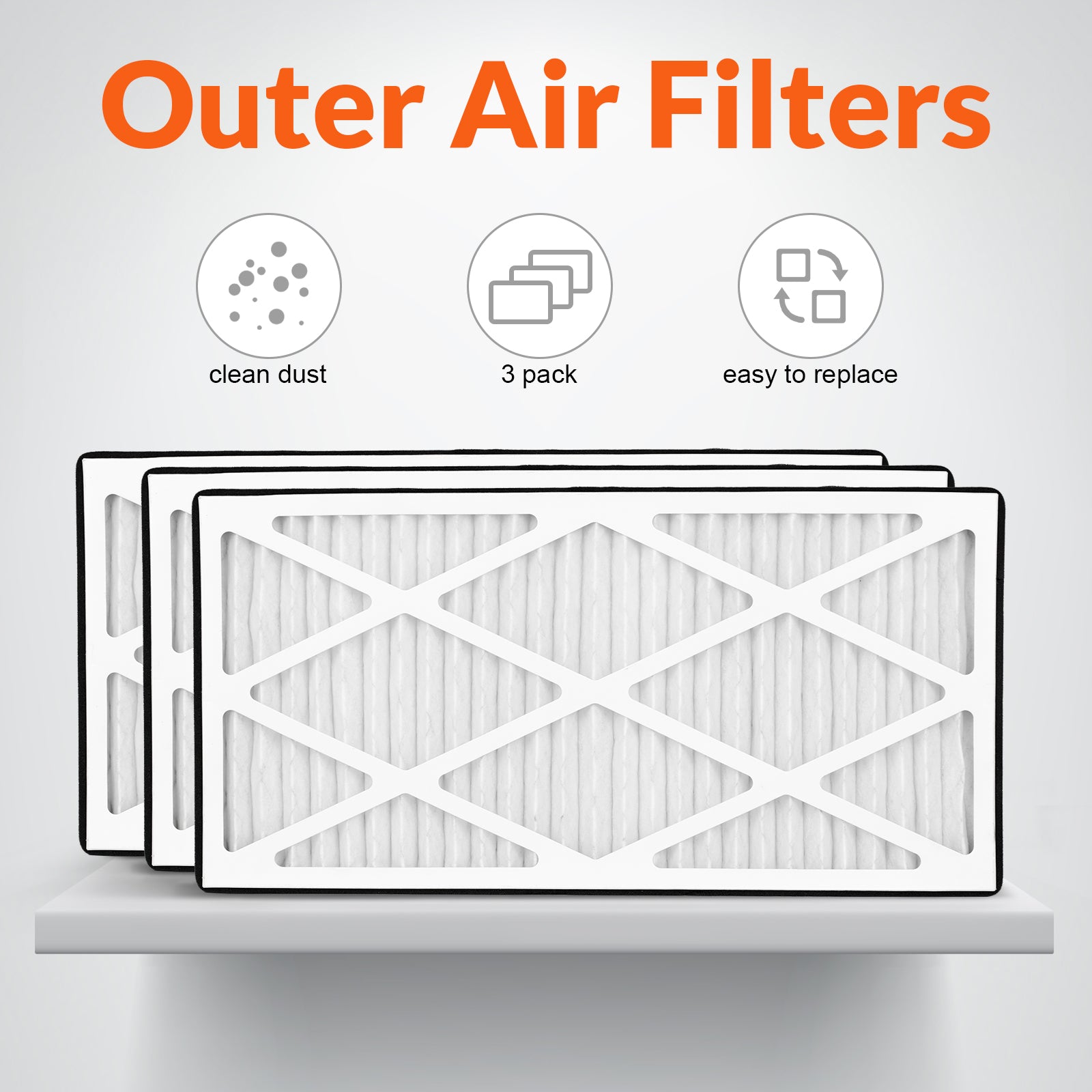 Purisystems 5-Micron Air Filters for PuriCare 1100/1100IG Air Filtration System, 3-Pack